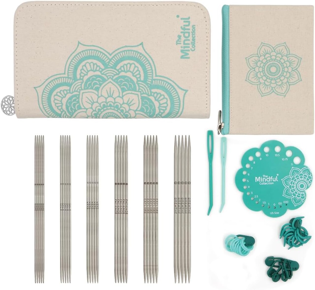 KnitPro The Mindful Collection Gracious Double Pointed Needle Set 6" (15cm)